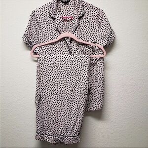 Kate Spade Flamingo Dot Pink Pajamas Size M
